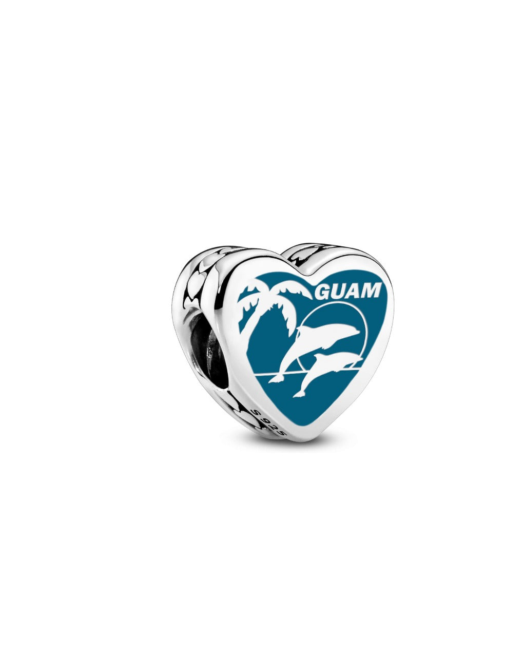 I LOVE GUAM メタルバッジ Dolphin Guam Pandora Charm – Vince Jewelers