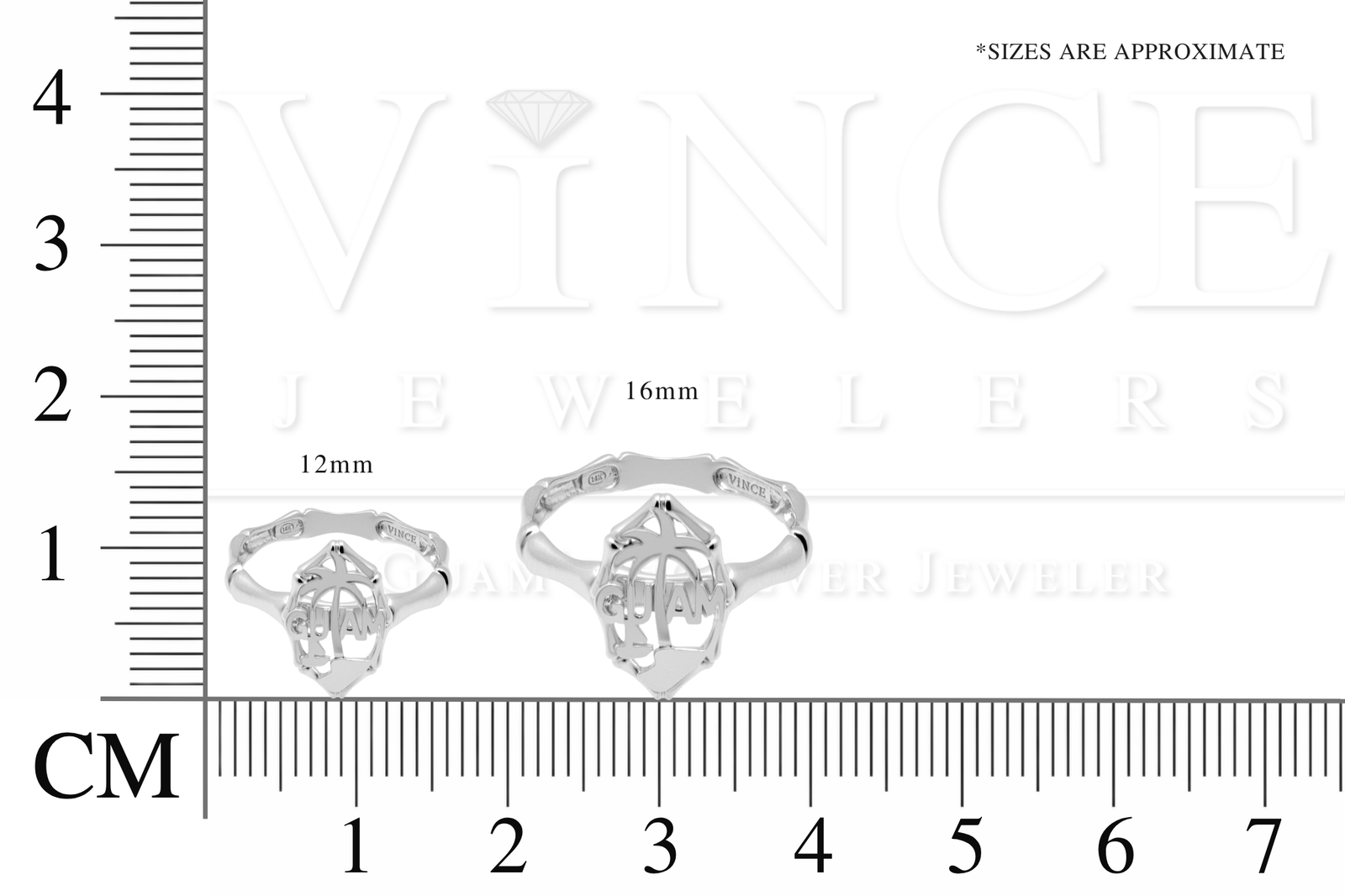 14K White Gold Guam Seal Bamboo Ring – Vince Jewelers