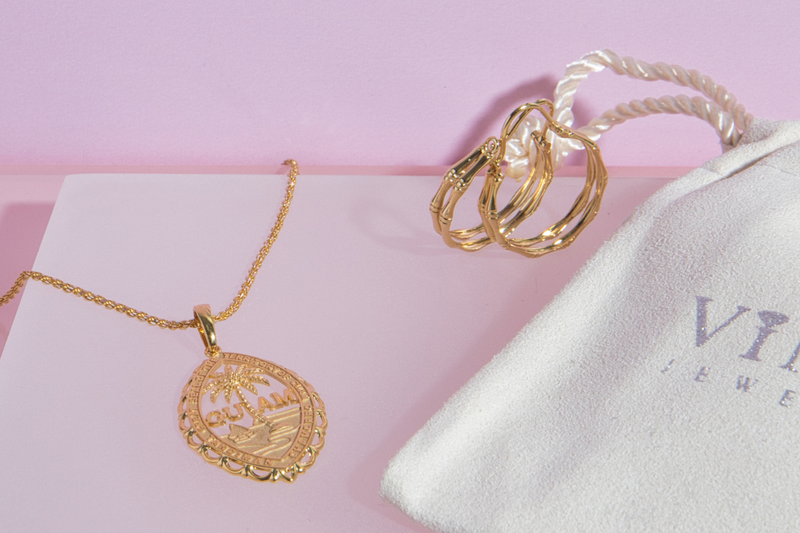 14K Yellow Gold Double Hoop Bamboo Earrings – Vince Jewelers