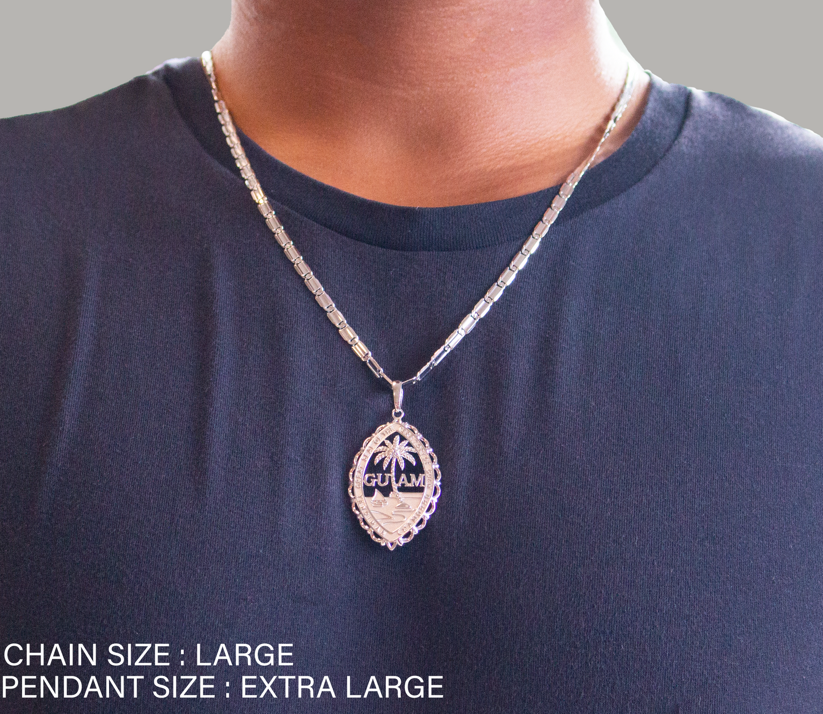 Silver Guam Seal Territory Wave Pendant – Vince Jewelers