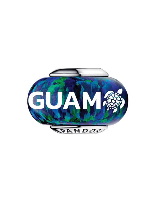 Guam Turtle Green Opalescent Pandora Charm