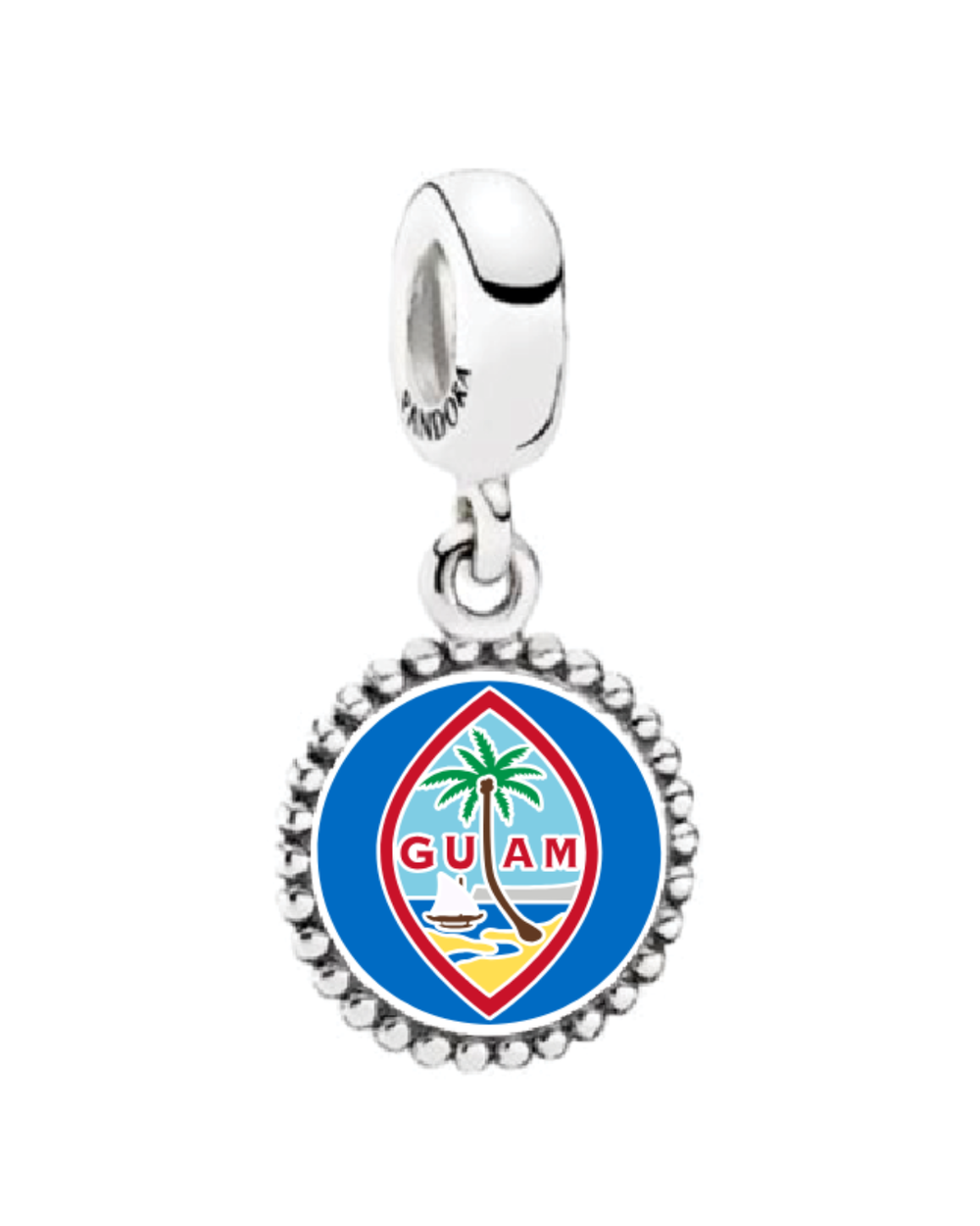 I LOVE GUAM メタルバッジ Pandora Guam Charms – Vince Jewelers