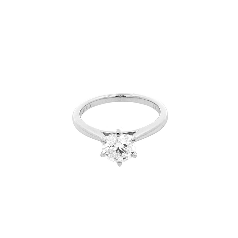 14K White Gold Lab Grown 1.01 ct. Round Diamond Solitaire Ring | IGI CERTIFIED