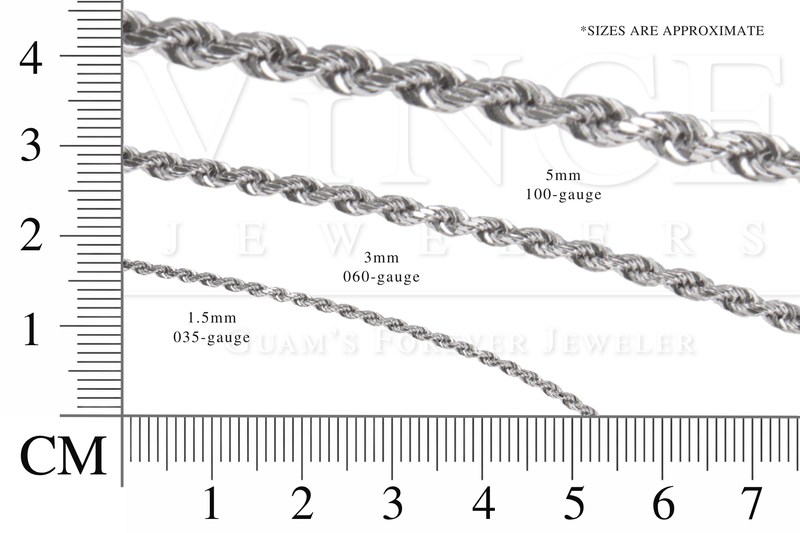 Silver Rope Chain – Vince Jewelers