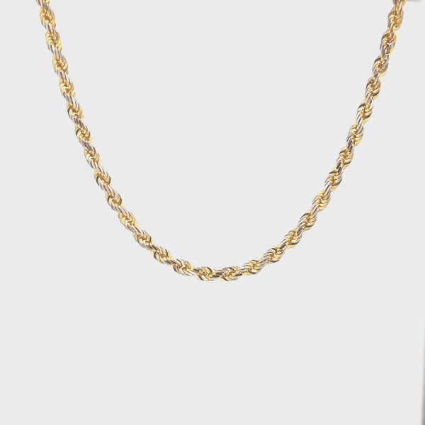 14K Yellow Gold Rope Chain