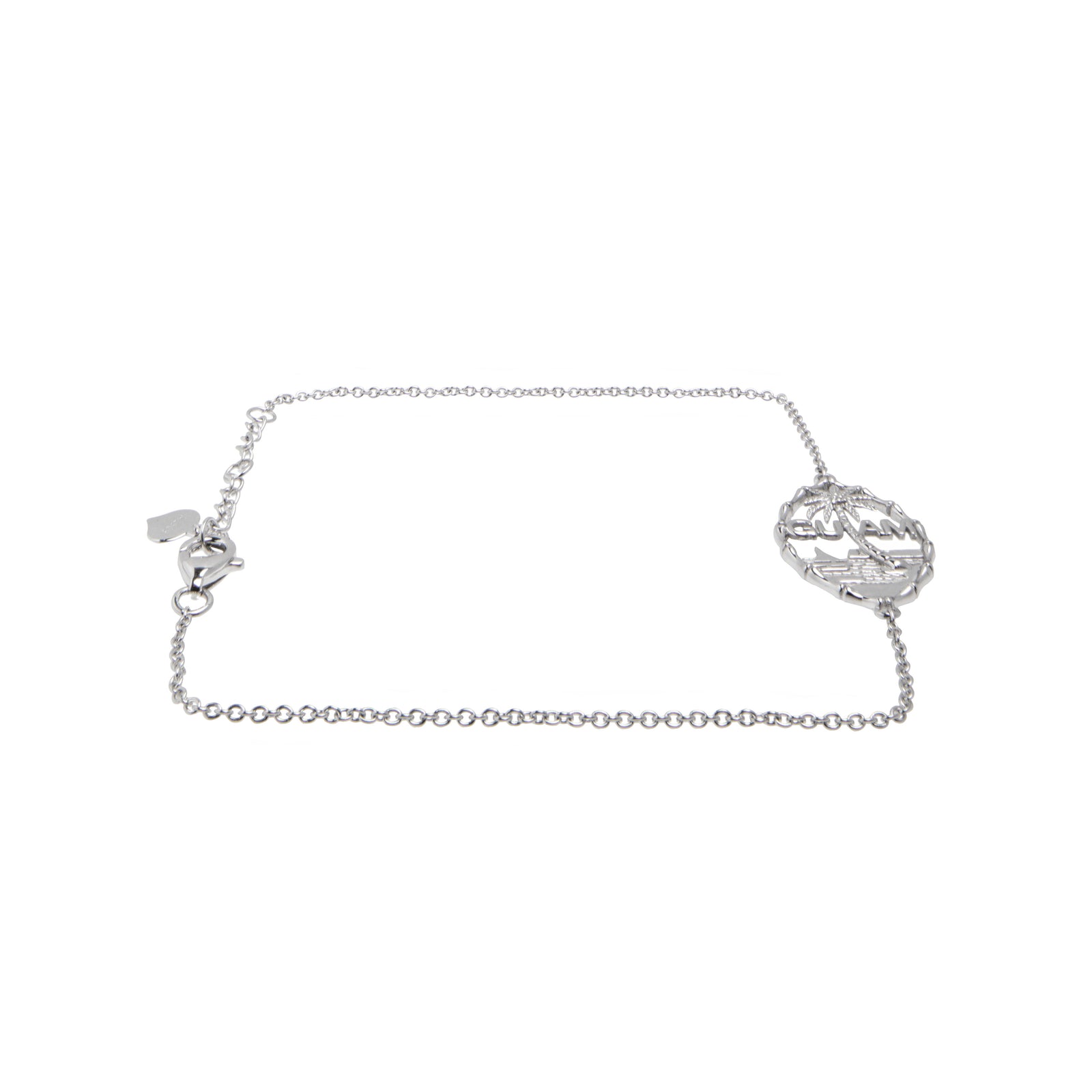 14K White Gold Guam Seal Bamboo Bracelet – Vince Jewelers