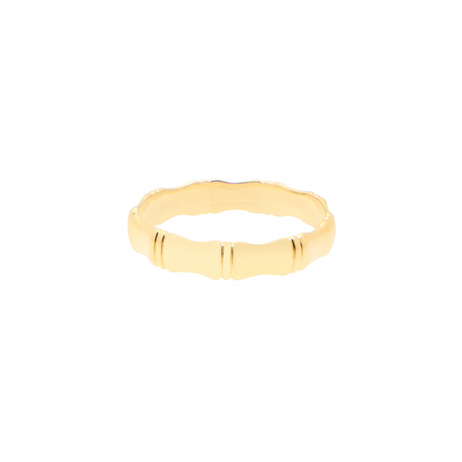14K Yellow Gold Bamboo Ring 4.5MM – Vince Jewelers